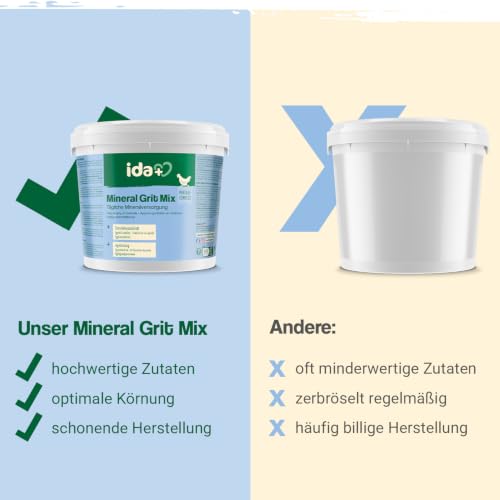 Foto von Ida Plus Mineral Grit Mix 5 kg Futterkalk für Hühner & Küken