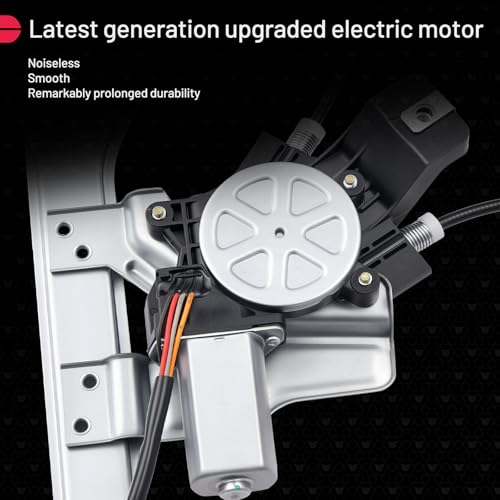 Image of BDFHYK 751-007 Power Window Regulator with Motor Front Right, Compatible with 2015-2019 Ford F-150, Compatible with 2017-2019 Ford F-250 F-350 F-450 F-550 Super Duty