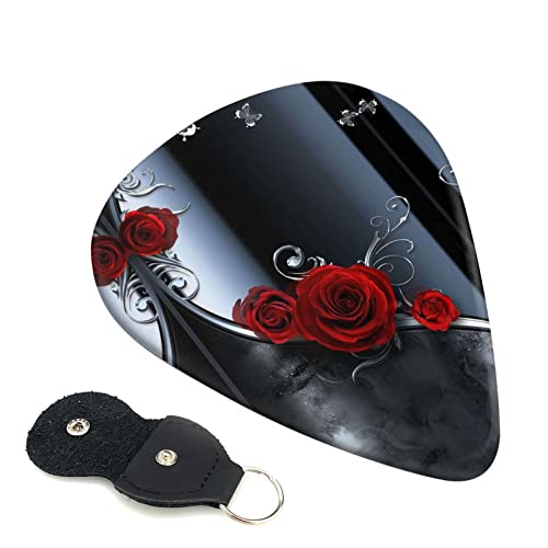 Pretty Roses Lot de 6 médiators pour guitare acoustique, guitare électrique, basse, ukulélé – fins, moyens et épais. - Les Beatles, Paul McCartney, John Lennon, RIngo Starr, George Harrison Pretty Roses Lot de 6 médiators pour guitare acoustique, guitare électrique, basse, ukulélé – fins, moyens et épais.
