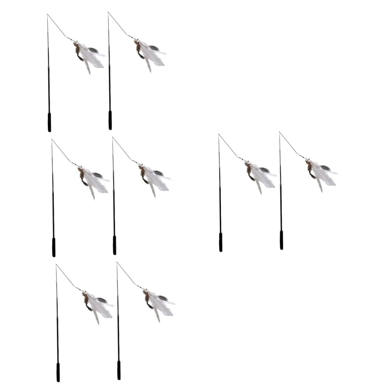 Kisangel Lot De 4 Jouets pour Chat Bâtonnets Interactifs Et Robustes Lot De 2 X 4