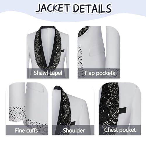 Men's Tuxedos Set Slim Fit Wedding Tuxedo for Men, Perfect for Prom & Formal Events2