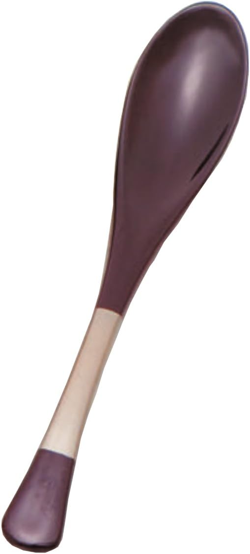 Wakaizumi Lacquerware H-60-15 Kappo Lacquerware Egg Spoon, Shintame/Silver Coating, Set of 2