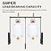 YJINGRUI Pull Down Closet Rod, 120° Pull-down Wardrobe Hanger with Lift Damping System, 55lb Adjustable Clothing Rack for Cloakroom/Bedroom/Balcony (25.6