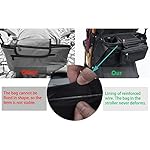 Saponhonix Kinderwagen Organizer Universal mit Isolierten Getränkehalter/Becherhalter, Kinderwagentasche Babytasche Wickeltasche Organizer, Buggy Kinderwagentasche Zubehör mit Reißverschlusstasche