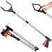 Produktbild Lavvio Greifzange, Greifzange für Senioren, Müllzange, greifarm, Greifzange Müll, 80 cm Faltbare Greifer aus Aluminium, Greifzange Müll Klappbar Langer Arm Extender für Müll/Wurf Pflücker(Orange)