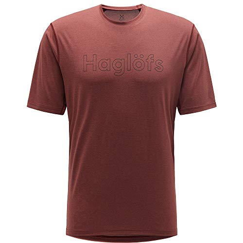 HAGLOFS 604168_48L RIDGE TEE T-shirt Men's MAROON RED Size S