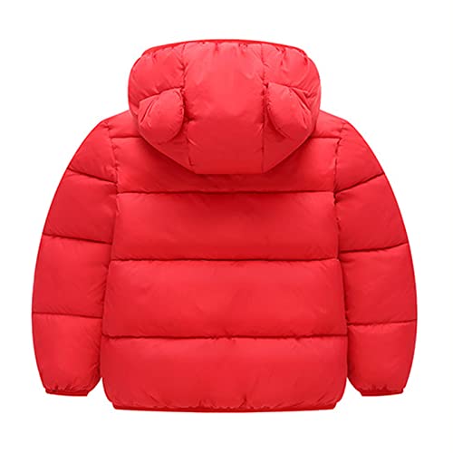 Toddler Ski Jacket Boys Girls Padded Snowsuit Infant Winter Clothes Hooded Bear Ears Jacket Coat Snow Bib2