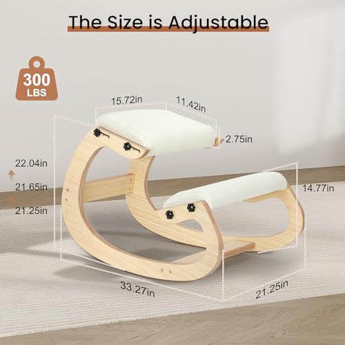 Ergonomic Kneeling Chair with Rocking Base
