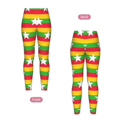 Leggings de compresión de Myanmar sin transparencias mallas de gimnasio 4