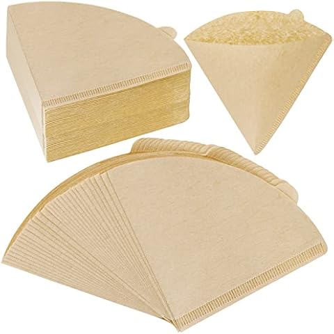 V60 Coffee Filter,V60 Filter02 200 Count Natural Unbleached Disposable Coffee Filters Paper Fit for Drip Coffee Dripper (Brown) Cover