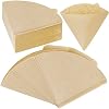 300 Counts Cone Coffee Filters No.2 Coffee Filters 2-4 Cups Pour Over Cone Natural Paper Unbleached
