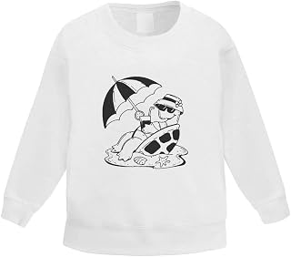 Azeeda 'Chilled Out Tortoise' Kid's Sweatshirt/Jumper (3-4 Years) (KW00060187)