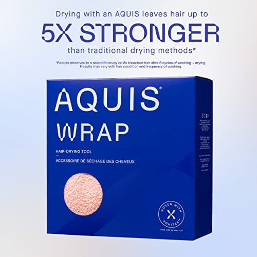 Aquis Hair Wrap Hair-Drying Tool, Water-Wicking, Ultra-Absorbent Recycled Microfiber #TOP3