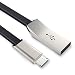 Micro USB Charger Cable, ilikable 2 Pack 6 ft Zinc Alloy Flat Charging and Syncing Cord for Samsung Galaxy HTC Nexus LG Motorola Sony USB 2.0 A Male to Micro B Cable for Quick Charge-Black