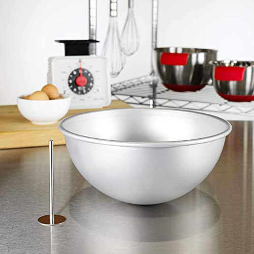 Fat Daddio's PHA-9 Anodized Aluminum Hemisphere Pan, 9 x 4 Inch, Silver