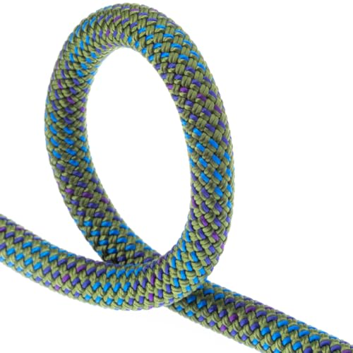 FIXE - Cuerda Dinámica LA RIGLOS para Escalada en Pared – 8,4 mm de Diámetro – 60 m – Color Verde – Poliamida – Doble y Gemela – Vías Largas y Rápel
