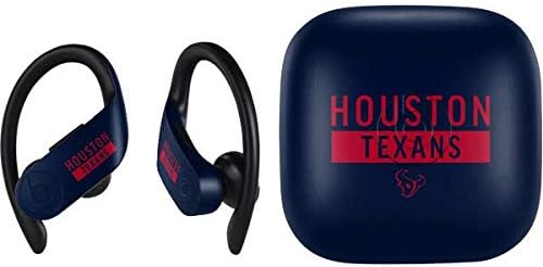 Skinit Decal Audio Skin Compatible with PowerBeats Pro - Officially Licensed NFL Houston Texans Blue Performance Series Design