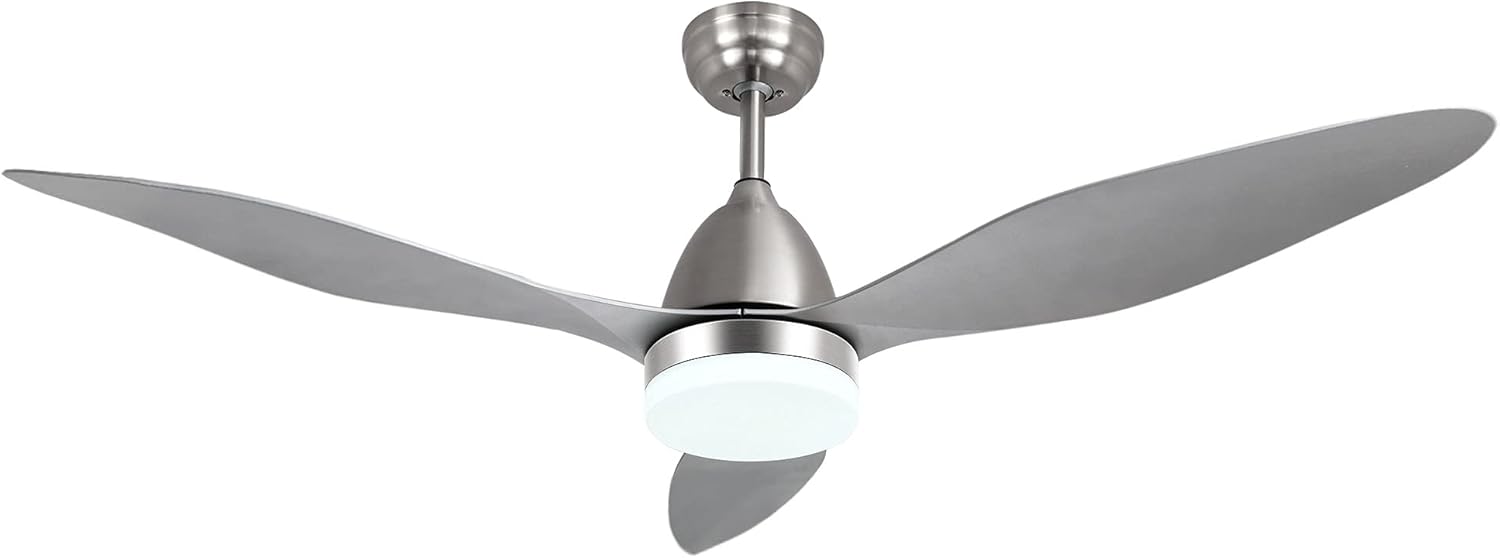 80% оƒƒ Dіѕсоunt Hugger Low Profile Fandelier Ceiling Fan Chadelier Brushed Nickel Fan Light (52 in-9002)