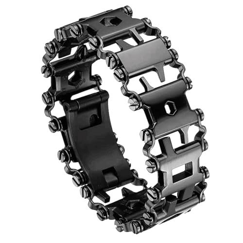 Survie en milieu sauvage : bracelet multifonction 29 en 1 acier