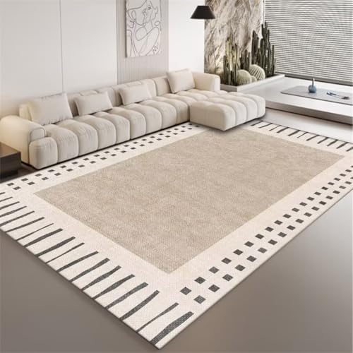 RUGMRZ Gamer Teppich Fleckerlteppich Grauer Teppich gerade Linie Dekoration Moderne rutschfeste Schalldämmung Kinderteppich Spielmatte 50X80CM