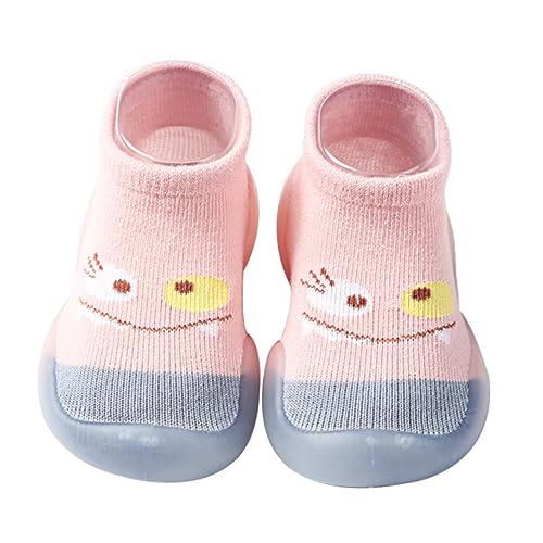 TOVINANNA Infant Cotton Prewalker 1 Pair Anti-skid Flooring Socks Cartoon Pattern Comfortable for Babies