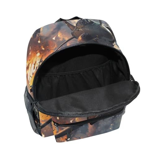 Kids Backpack for Boys Girls Toddler Bags Children Preschool Fighter Jets Kindergarten Small 3-8 Years Old Chest Strap3