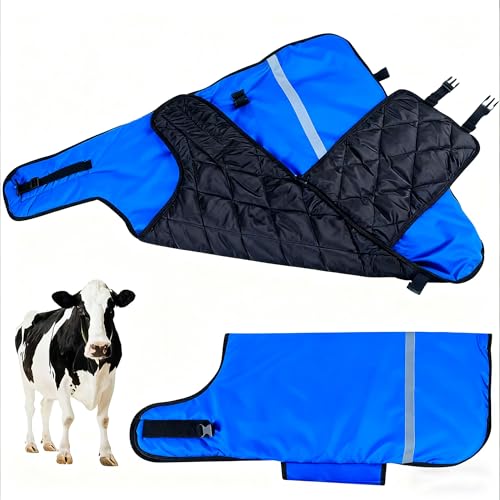 Calf Blanket Calves Warm Clothes Calf Saver Coat Sheep Goat Blanket for Keep Cows Goats Sheeps Warmming Thickened Belly Protection