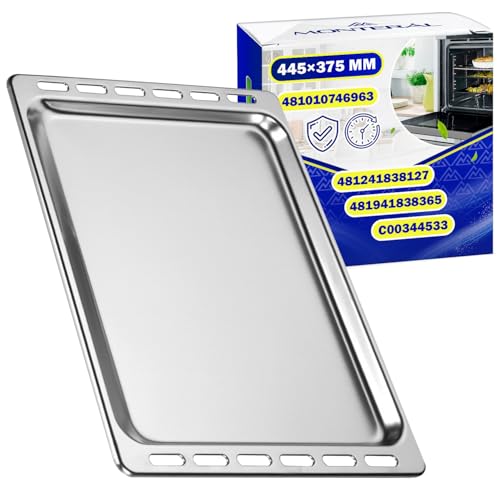 Bandeja Horno 445x375 mm con Código Original 481010746963 481241838127 481941838365 C00344533 para Whirlpool para Indesit - Garantía 10 Años - MONTERAL