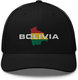 Bolivia Hat (Embroidered) Bolivian Snapback Trucker Hat