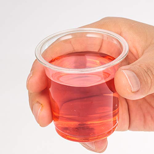 Golden Apple 2oz clear plastic cups Disposable Mini Cups Plastic Shot Glasses Jello Shot Party Tumblers – 50count BPA Free