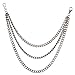 Produktbild ZOYLINK Brieftasche Kette Hip Hop Style Triple Chains Snap Verschluss Jeans Hose Kette