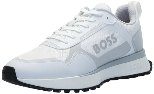 Image of BOSS Men's Big Logo Mesh Mix Lace Up Sneaker