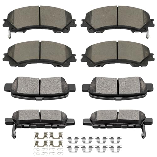 Image of SCITOO D1736 D905 Front Ceramic Rear Ceramic Brake Pad Sets | 2014-2021 For INFINITI For Q50,2017-2020 For Q60,2016-2017 For QX50,2014-2019 For Nissan For Rogue