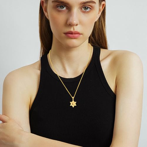 Star of David Necklace for Men 925 Sterling Silver Jewish Star Pendant Necklace for Women Jewish Star Jewelry Gifts for Men Boys3