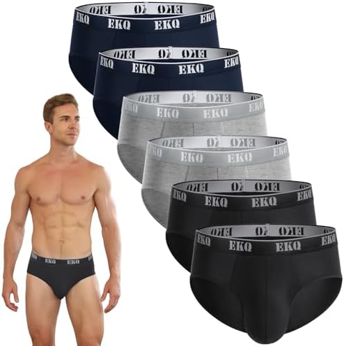 Calzones de Hombre 6 Piezas - Trusas de Bambú con Pouch 3D y Sopo...