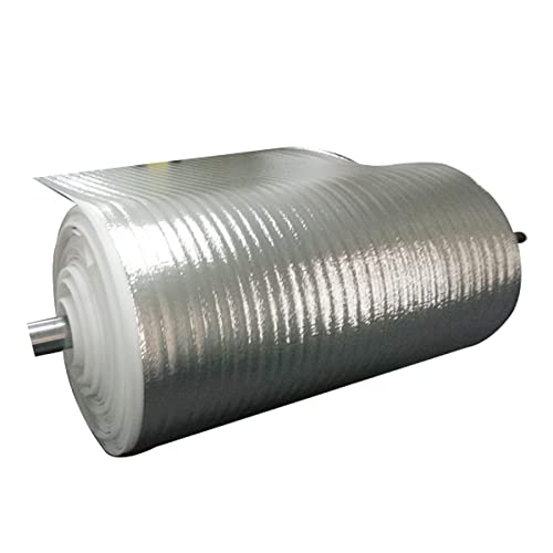 HARICSET Foglio di Alluminio Isolamento Anticalpestio Sottopavimento per Laminato Spessore 2 mm di Isolamento Acustico da Calpestio Isolamento del Pavimento per Parquet Laminato(Size:1 * 40m)