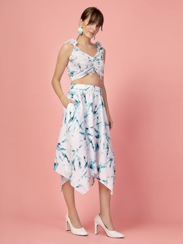Image of OOMPH! Long Skirts for Women with Handkerchief Hem