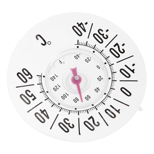 Kisangel Termometro Da Finestra Con Ventosa Misuratore Di Temperatura Tradizionale Per Interni Ed Esterni Facile Da Leggere Per Ufficio Garage e Giardino