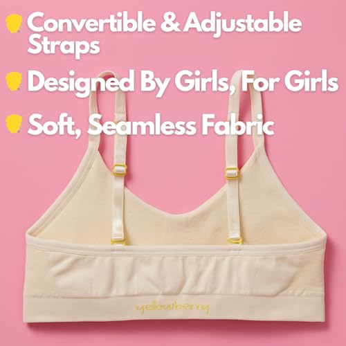 Yellowberry Tulip Seamless Bra for Girls – Soft, Wire-Free Everyday Seamless Training Bra for Girls, Tweens & Teens3