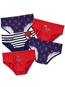 Spiderman - Pack de sous-vêtements - l'homme Araignée - Garçon - Multicolore - 6-7 Ans - lot de 5