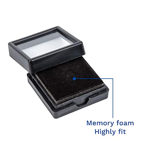 Benecreat 24 Pack Black Gemstone Display Box Jewelry Box Container With Clear Top Lids 1.57X0.6 For Festival Treat, Gems, Coins, Diamond, Gift Packing #TOP5