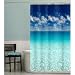 Maytex Escape Photo Real PEVA Vinyl Shower Curtain, 72X70-inches, Blue