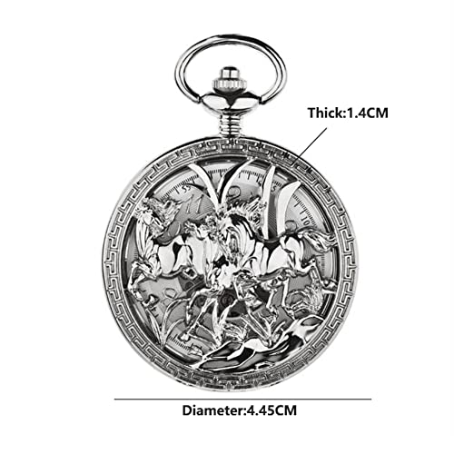 Reloj de bolsillo mecánico de estilo retro para complementar trajes clásicos de caballero 3