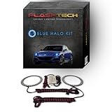 Flashtech Bright Blue LED Halo Ring Headlight Kit Compatible With Mazda RX8 04-08
