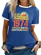 Crafted with care from a premium cotton blend, our vintage 1974 tees ensure a soft and comfortable feel against your skin. Experience the joy of everyday comfort with a touch of nostalgia in our vintage inspired t-shirts. Embrace the charm of our cre...