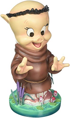 Enesco 4053362 Grand Jester Studios Porky Pig As Friar Tuck Stone Resin Merrie Melodies Figurine