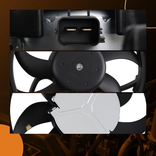 Image of maXpeedingrods Radiator Cooling Fan Assembly w /Shroud for Lincoln MKZ 2013-2016, for Ford Fusion 2014-2016, 623870 DG9Z8C607C FG9Z8C607A
