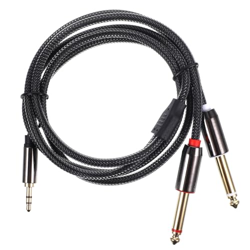 Cable divisor de audio 3.5mm a doble 6.35mm 1m