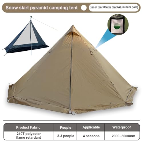 Carpa Tipi Impermeable para Camping 2 Personas miniatura 2