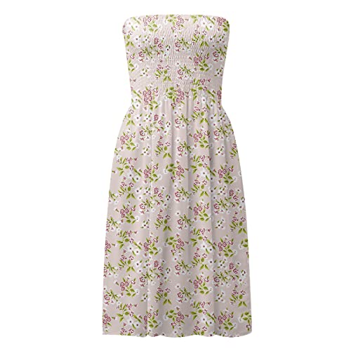 Robe portefeuille imprimée fleurs menthe sans bretelles chic décontractée - 6